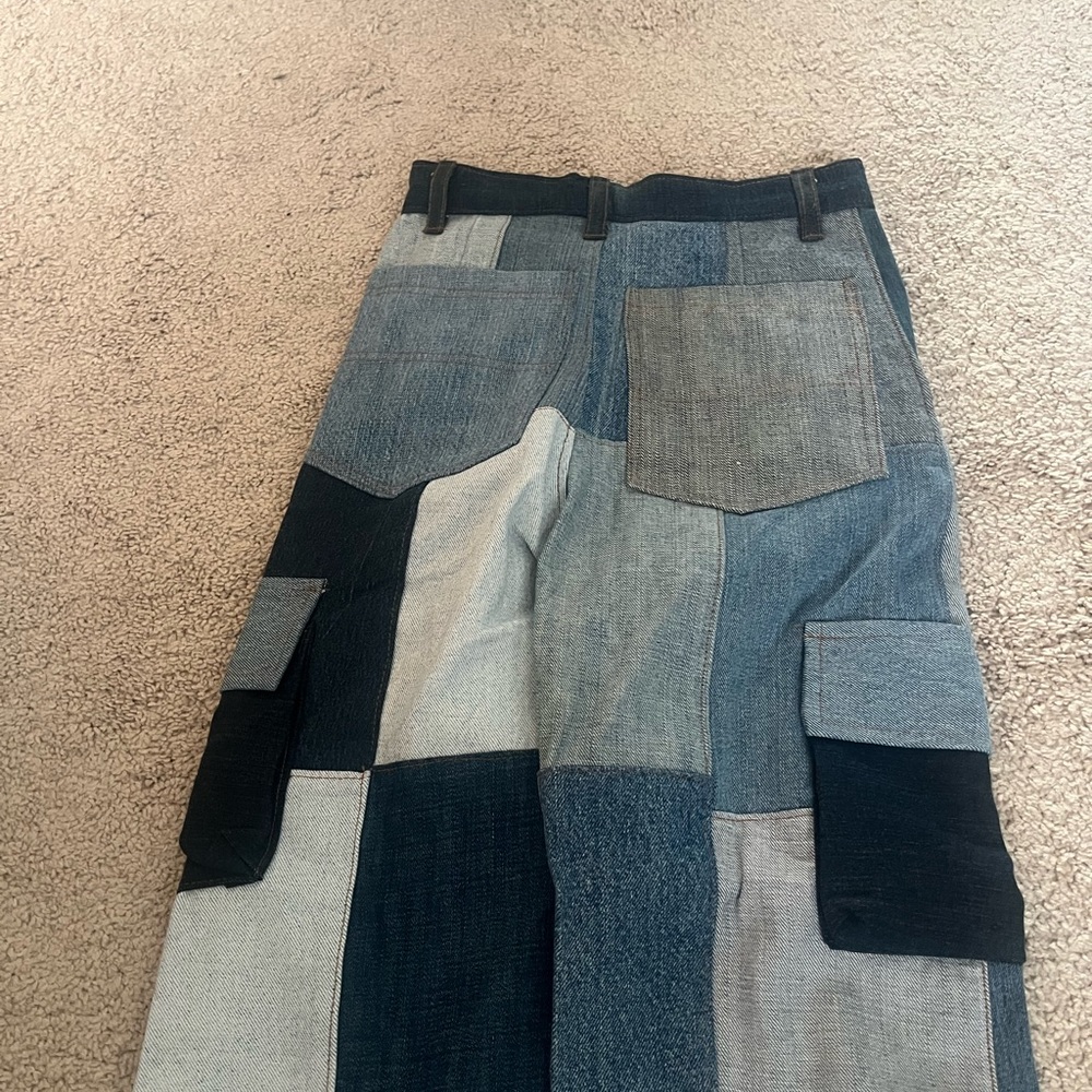 Custom unique denim patch jeans - Picture 3 of 7